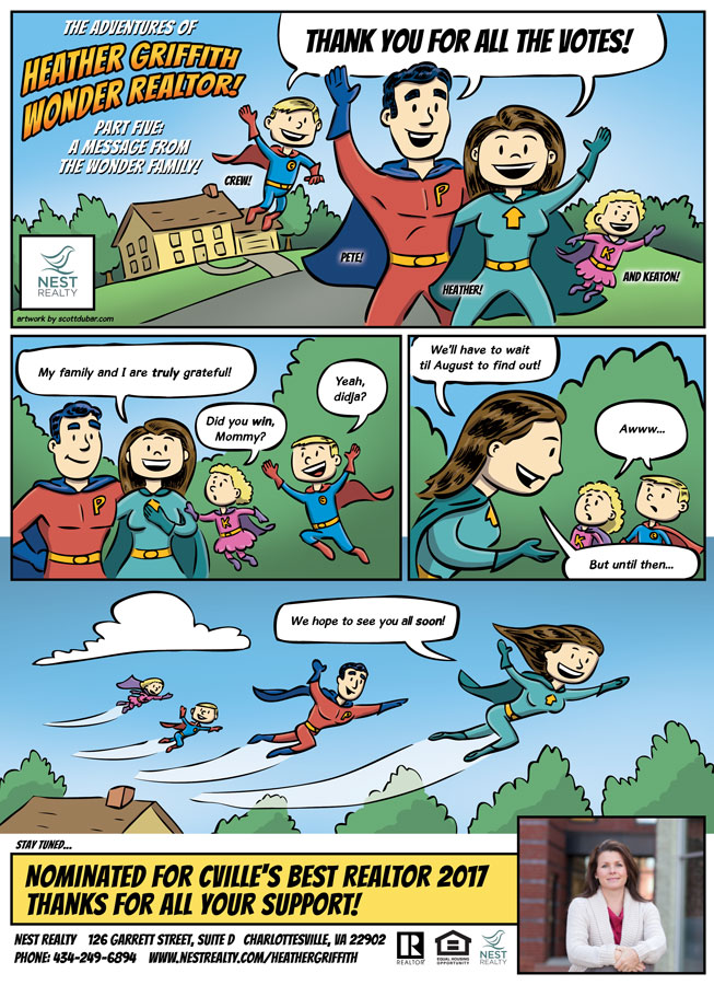 The Adventures of Heather Griffith, Wonder Realtor pt 5 by illustrator Scott DuBar