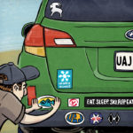 Put A Sticker On It | Client: Utah Adventure Journal | by illustrator Scott DuBar