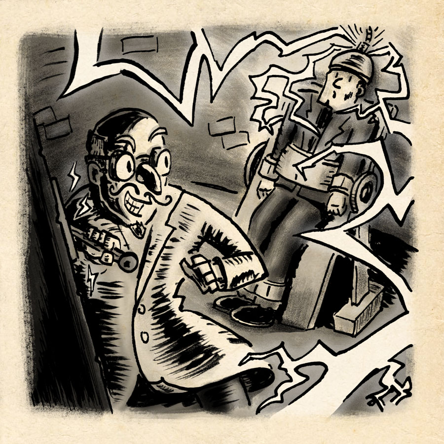 Flowing | Inktober Day 10 by illustrator Scott DuBar