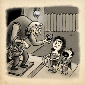 Cruel | Inktober Day 11 by illustrator Scott DuBar