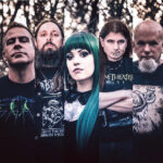 Promotional photo for Texas metal band Slow Motion Crush. Drummer Scott Zook sporting his Screaming Chicken t-shirt by illustrator Scott DuBar.